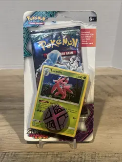 2017 POKEMON SUN & MOON GUARDIANS RISING BLISTER PACK W/ LURANTIS SM25 SEALED - Image 1