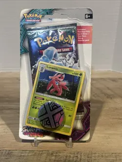 2017 POKEMON SUN & MOON GUARDIANS RISING BLISTER PACK W/ LURANTIS SM25 SEALED - Image 2