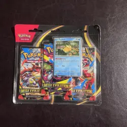 Pokemon TCG Mega Evolution 3 Pack Blister w/ Psyduck Promo SEALED! Brand New! - Image 1
