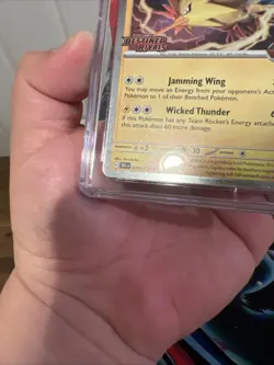 CGC 10 Team Rocket's Zapdos Asia Exclusive 070/182 Destined Rivals Pokemon TCG - Image 4