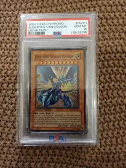 2004 Yu-Gi-Oh! Blue Eyes Shining Dragon PSA 10 Promo Movie Pack EN001 - Image 1