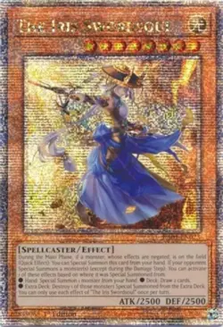 Yugioh! LP The Iris Swordsoul - RA01-EN023 - Quarter Century Secret Rare - 1st E - Image 1