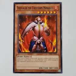 Thestalos the Firestorm Monarch - SR01-EN008 - NM/VLP - Common - Unlim - Yugioh - Image 1