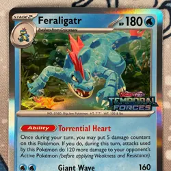 Feraligatr SVP089 Prerelease Black Star Promo Holo Stamped Pokemon Card 2024 NM - Image 2