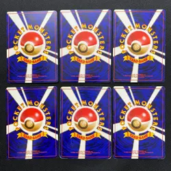 Base Set 1996 Normal Card Set of 6 Japanese Pokemon Card Old Back s007261 - Image 2