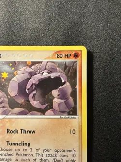 Pokemon TCG Onix Card 42/112 FireRed & LeafGreen Reverse Holo - Image 4