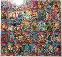 Lot of 40 Japanese Dragon Ball Super Dragonball Heroes TCG Rare Card Set - Image 1