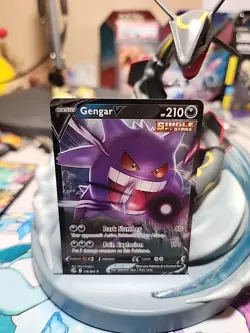 Pokemon TCG Fusion Strike Gengar v Holo Ultra Rare Card 156/264 - Image 1