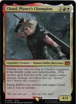 Cloud, Planet's Champion - FOIL - M FINAL FANTASY 552 - MTG - Image 1