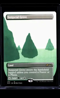 2022 MTG Magic The Gathering SLD Secret Lair Borderless #460 Sunpetal Grove - Image 1