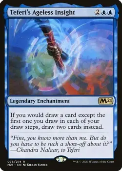 MTG Teferi's Ageless Insight M21 Rare Normal #76 - Image 1