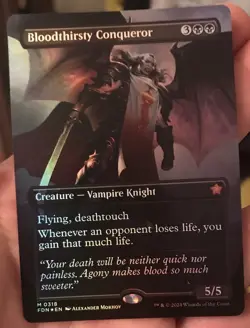 Bloodthirsty Conqueror (Borderless) Foundations Foil Nm - Image 1