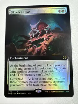Skrelv's Hive (Extended Art FOIL) Rare #376 NM/MINT Phyrexia All Will Be One MTG - Image 1