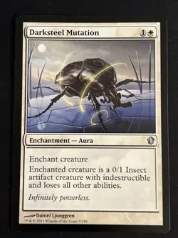 1x Darksteel Mutation (9) Commander 2013 LP MTG Magic the Gathering x1 MKE - Image 1