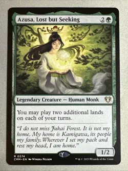 MTG / Azusa, Lost but Seeking / CMM / #274 / Regular / Rare / NM - Image 1