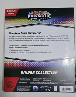 Pokemon TCG | Scarlet & Violet: Prismatic Evolutions Binder Collection Sealed - Image 2