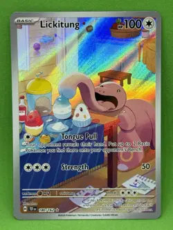 Lickitung 180/162 - NM - Pokemon Temporal Forces - Illustration Rare - Image 1