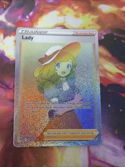 Pokemon Lady 208/196 Lost Origin Rainbow Secret Rare Full Art Holo NM - Image 1