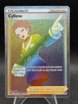 Pokemon Astral Radiance Cyllene 201/189 Rainbow Full Art Trainer Secret Rare - Image 1