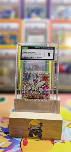 CGC MINT 9 Beedrill Pokemon Amada (1997) Hyper Sticker Collection - Image 1