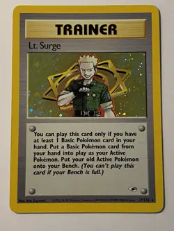 Pokemon Lt. Surge 017/132 1st edition Gym Heroes Holo - Image 1