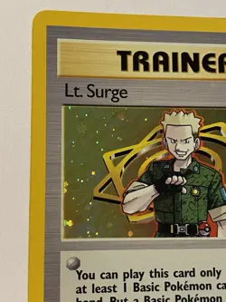 Pokemon Lt. Surge 017/132 1st edition Gym Heroes Holo - Image 3