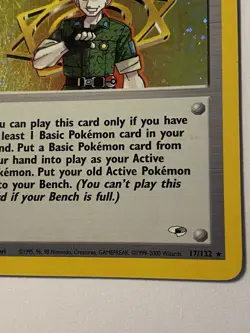 Pokemon Lt. Surge 017/132 1st edition Gym Heroes Holo - Image 5