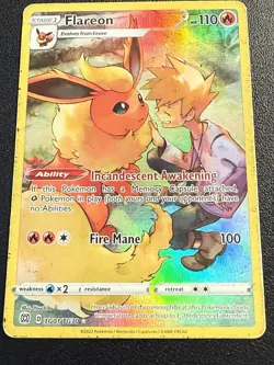 Flareon Pokemon TCG TG01/TG30 Brilliant Stars Holo Rare - Image 1
