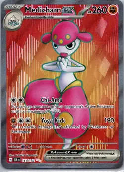 Pokemon TCG Medicham ex 161/142 Stellar Crown NM - Image 1