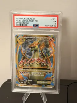 Pokemon XY Evolutions Mega M Charizard EX 2016 Full Art Holo MP 101/108 - Image 1