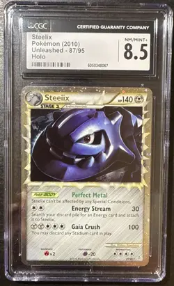 Steelix (Prime) 87/95 - Unleashed - Holo - Pokemon TCG - NM/MINT+ - CGC 8.5 - Image 1
