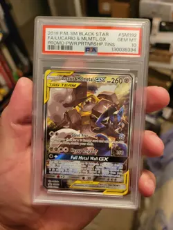 Pokemon TCG: Sun & Moon Promo - Lucario & Melmetal GX PSA 10 - Image 1