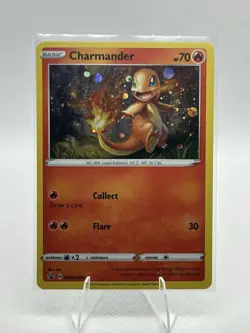 Pokemon TCG Charmander Black Star Promo SWSH092 Cosmos Holo (With Swirl) - Image 1