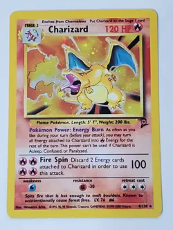 Pokemon 100% 130/130 NM LP MP Complete BaseSet 2 WOTC Vintage 2000 NM Charizard - Image 2