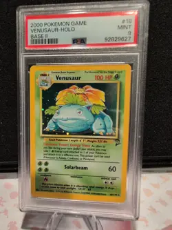 Pokemon Venusaur Base Set 2 Holo Rare #18 PSA 9 Mint - Image 2