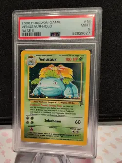 Pokemon Venusaur Base Set 2 Holo Rare #18 PSA 9 Mint - Image 3
