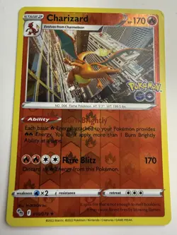 Charizard Reverse Holo, 010/078, Pokemon GO, English, LP - Image 1