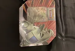 Pokemon Tyranitar V Strikers Tin Factory sealed 5 packs 820650809552 - Image 1