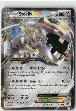 Steelix EX, Pokemon XY - Steam Siege Ultra Rare, 67/114 NM - Image 1