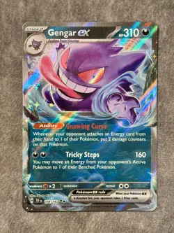 Gengar ex Temporal Forces Ultra Rare Pokemon TCG 104/162 Scarlet & Violet SV05 - Image 1