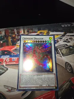 Yu-Gi-Oh! Crimson Dragon (UR) RA04-EN061 Quarter Century Stampede 1st Edition - Image 3
