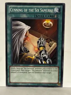 Cunning of the Six Samurai Common SDWA-EN027 1st Ed Yugioh NM - Image 1