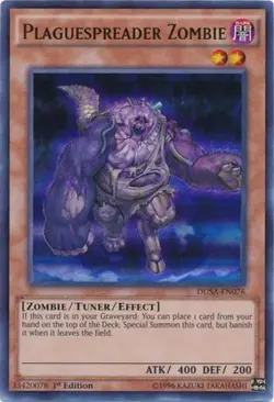 Yugioh! LP Plaguespreader Zombie - DUSA-EN076 - Ultra Rare - 1st Edition Lightly - Image 1