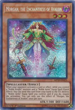 Yugioh! LP Morgan, the Enchantress of Avalon - MP19-EN223 - Prismatic Secret Rar - Image 1