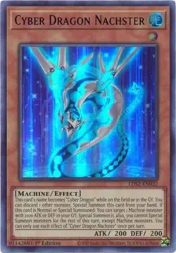 Yugioh! LP Cyber Dragon Nachster (Blue) - LDS2-EN032 - Ultra Rare - 1st Edition - Image 1