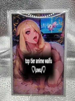 A6 Size Siwen Wave 3 Cynthia Pokemon Anime Waifu Hentai Card - Image 1