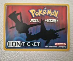 Pokemon Eon Ticket Promo e-Reader E Card Ruby & Sapphire - Image 2