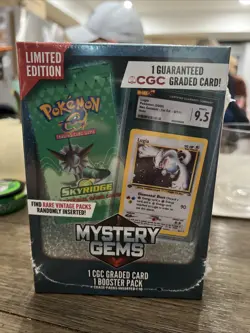 Mystery Gem Pokemon 1 CGC Graded Card And 1 Random Booster Pack - Image 2