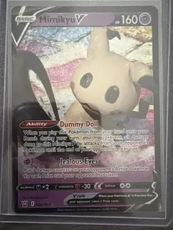 Pokemon Mimikyu v TCG Sword & Shield Battle Styles Holo Ultra Rare Card 062/163 - Image 1