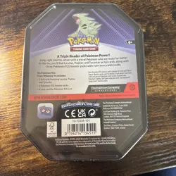 Pokemon TCG Tyranitar Triple Whammy Collector's Tin SEALED 3 Packs + 3 Foil Card - Image 2